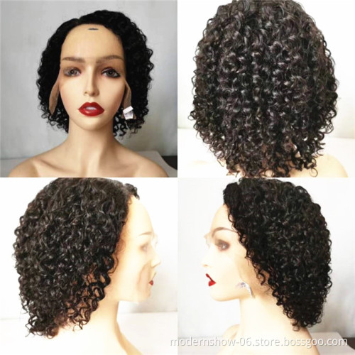 Full Cuticles Aligned Short Pixie Cut 100% Virgin Hair Lace Wig Bob Hair Wig Front Lace Wig  for black women